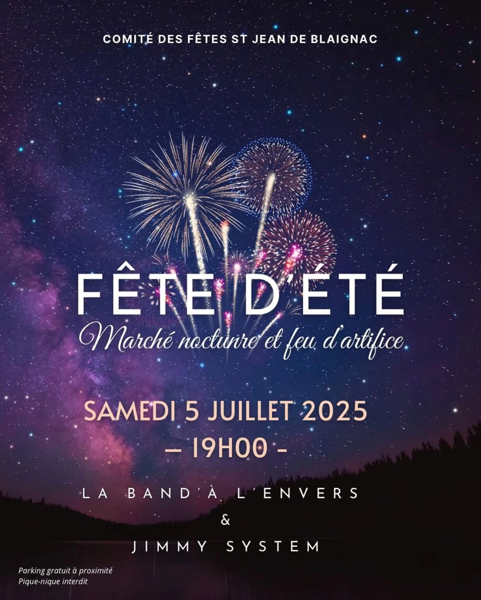 Affiche Fête d'Été Juillet 2025